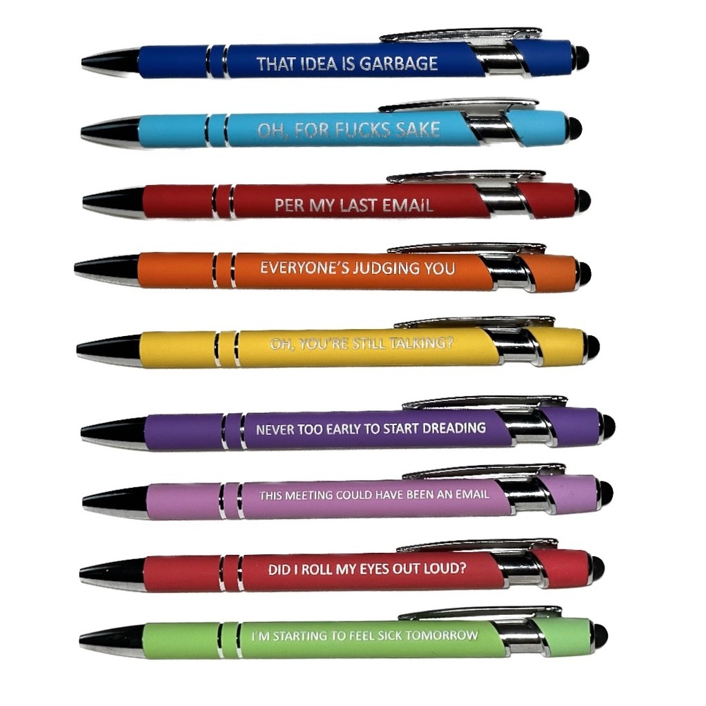 Funny Phrase Pen (1) with Stylus